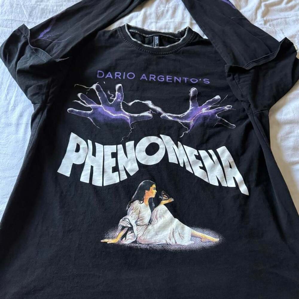 Boom Shakalaka Dario Argento's Phenomena Long Sleeve Shirt Black